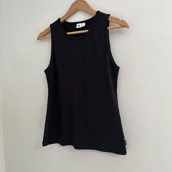 Tentree Women’s Large Black Tank Top Ribbed Cotton - Picture 2 of 6